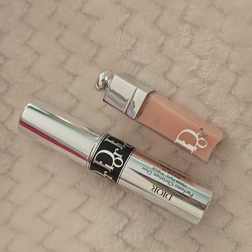 Dior Addict #001 Pink Lip Maximizer & #090 Black Mascara